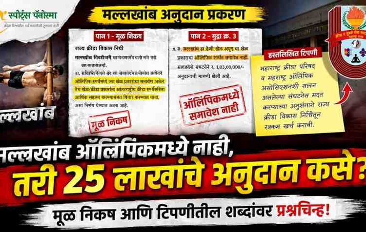 मल्लखांब अनुदान प्रकरणात नवा सवाल; मूळ निकषात ‘ऑलिम्पिक खेळ’ अट, टिपणीत मात्र ‘महाराष्ट्र ऑलिम्पिक असोसिएशनशी संलग्न संघटना’ असा उल्लेख!