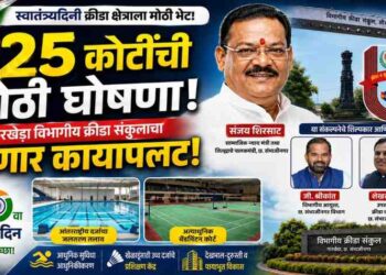 स्वातंत्र्यदिनी क्रीडा क्षेत्राला २५ कोटींची मोठी भेट; पालकमंत्री संजय शिरसाट यांची घोषणा